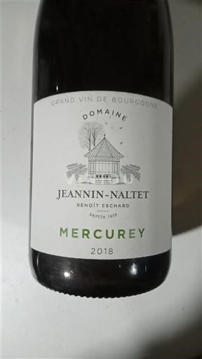 Borgogna Mercurey Domaine Jeannin-Naltet 2018