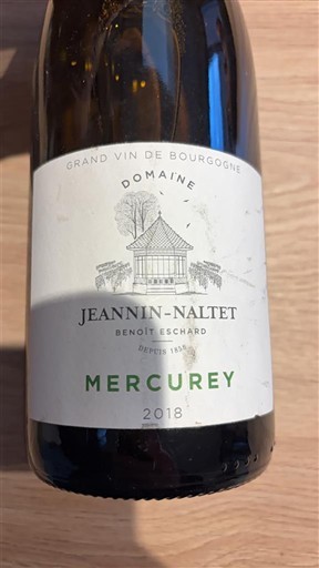 Burgund Mercurey Domaine Jeannin-Naltet 2018