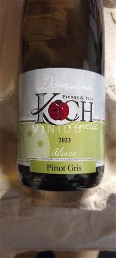 Alsace Domaine Koch Pierre & Fils Cinzelle 2023