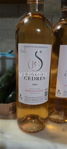 Burdeos Bordeaux rosado Château S Cèdres 2024