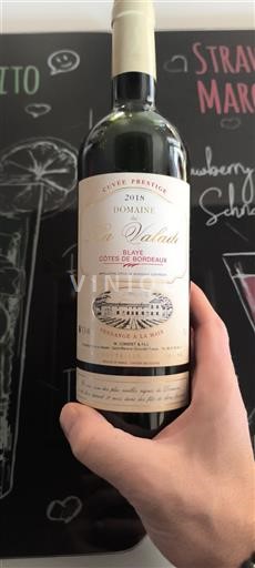 Bordeaux Blaye-Côtes-de-Bordeaux Domaine La Valade Prestige 2018