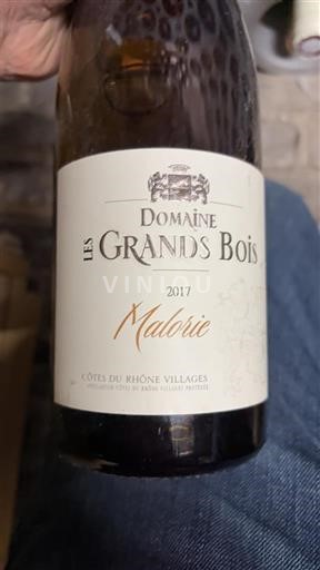 Rhône Valley Côtes du Rhône Villages Domaine Les Grands Bois Malorie 2017
