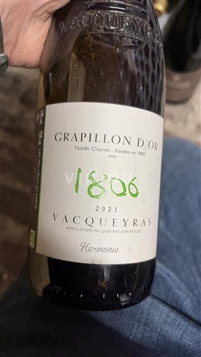 Vallée du Rhône Vacqueyras Grapillon d'Or Harmonie 2021