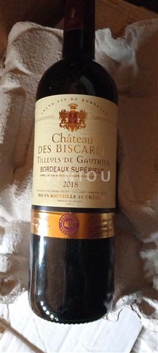 Burdeos Bordeaux superior Château S Biscari Tilleuls de Gauthier 2018