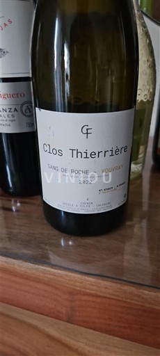 Loiredalen Vouvray Clos Therrière Sang de Roche 2022