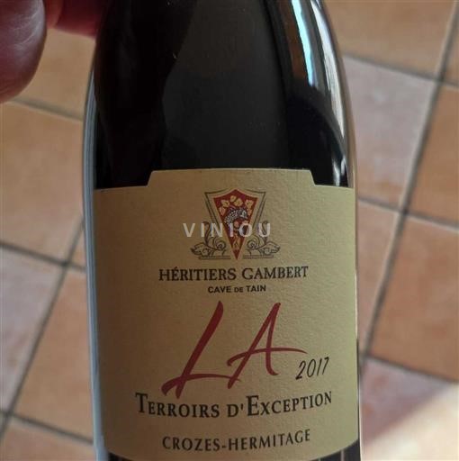 Thung lũng Rhône Crozes-hermitage Héritiers Gambert - Cave de Tain LA Terroirs d'Exception 2017