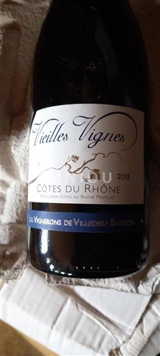 Rhônedalen Côtes du Rhône Les Vignerons de Villedieu Buisson Vieilles Vignes 2015