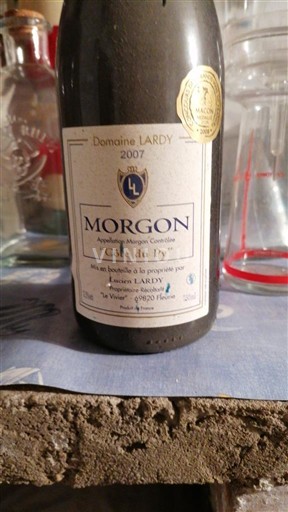Beaujolais Morgon Domaine Lardy Côte du Py 2007