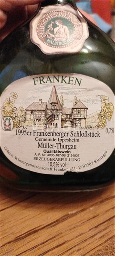 Franken Winzergenossenschaft Franken Frankenberger Schloßstück 1995