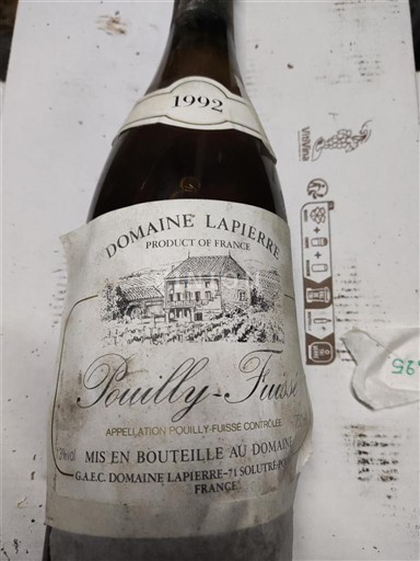 Bourgondië Pouilly-fuissé Domaine La Pierre Rangée 01 1992