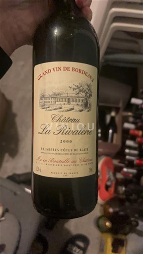 Bordeaux Ni doloceno Château La Rivalerie 2000