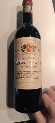 Bordeaux Margaux Grand Cru Château Malescot St. Exupéry 1983