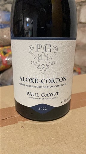 Vinos Rouge sec Paul Gayot 2022 Francia Borgoña Aloxe-Corton AOC