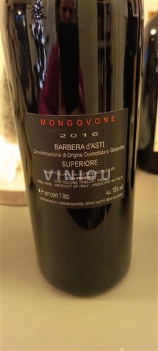 Piemonte Barbera d'Asti Mongovone 2016