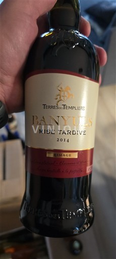 Roussillon Banyuls Terres des Templiers Mise Tardive 2014