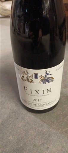 Bourgogne Fixin Château Marsannay 2012