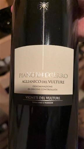 Basilicata Wines Aglianico del Vulture Vigneti del Vulture Piano del Cerro 2018