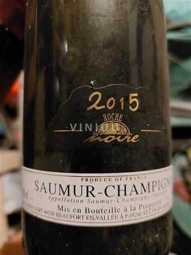 Viinit Rouge sec Roche Moire 2015 Ranska Loiren laakso Saumur-champigny AOC