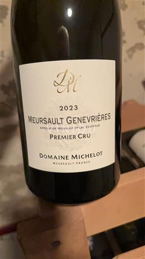 Borgoña No especificado Premier Cru Domaine Michelot Meursault Genevrières 2023
