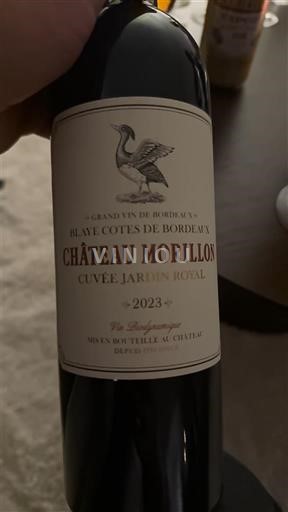 Bordéus Blaye-Côtes-de-Bordéus Château Morillon Jardin Royal 2023