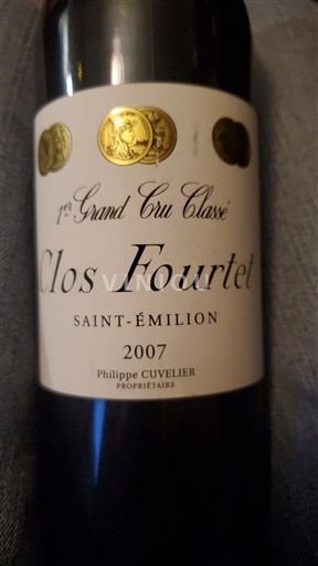 Bordeaux Saint-Émilion Grand Cru Clos Fourtet 2007