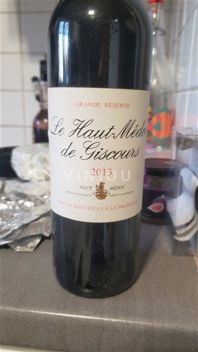 Wines Rouge sec Grande Réserve Château Giscours 2013 France Bordeaux Haut-Médoc AOC