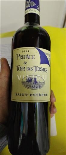 Bordeaux Saint-Estèphe Tour des Termes Préface 2011