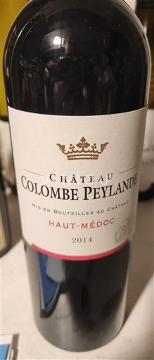 Bordeaux Haut-Médoc Château Colombe Peylande 2014