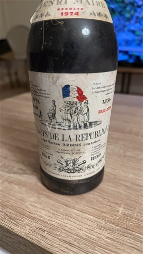 Jura Arbois Vignerons de la République 1974