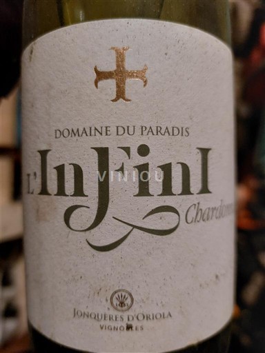 Linguadoca e Rossiglione Côtes catalanes Domaine Paradis L'InFini Chardonnay 2022