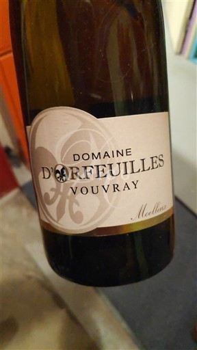 Loiredalen Vouvray Domaine Orfeuilles 2016