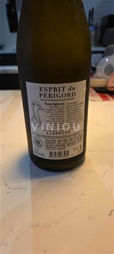 Aquitaine và Charentes Périgord J. Lebègue Esprit du Périgord Sauvignon Không niên vụ