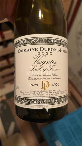 Linguadoca e Rossiglione Paese d'Oc Domaine Pont-Fahn Viognier 2020