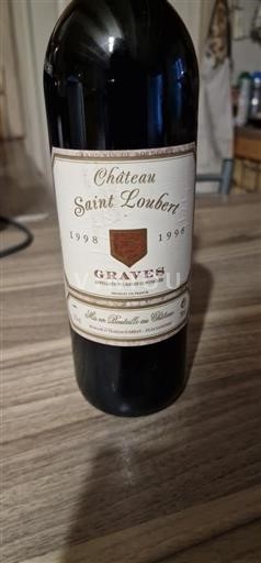 Bordeaux Graves Château Saint Loubert 1998