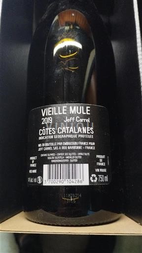 Linguadoca e Rossiglione Côtes catalanes Jeff Carrel Vieille Mule 2019