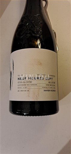 Rhônedalen Côtes du Rhône Xavier Vignon Neuf Heures Sept 2020