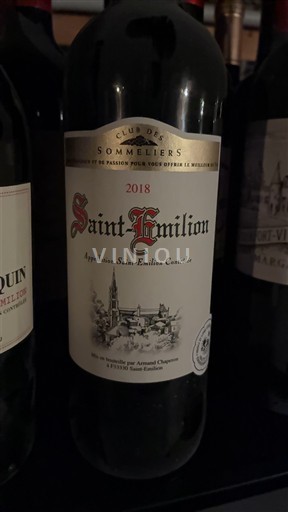 Bordeaux Saint-Émilion Club des Sommeliers 2018