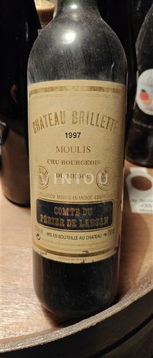 Bordeaux Moulis-en-Médoc Château Brillette Comte du Périer de Larsan 1997