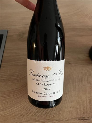 Borgoña No especificado Premier Cru Domaine Cyrot-Buthiau Clos Rousseau 2022
