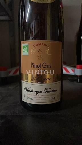 Alsace Pinot Gris Vendanges Tardives Domaine F Engel 2008