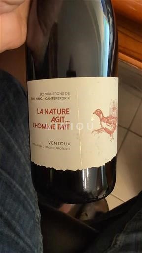 Rhône Valley Ventoux Les Vignerons de Saint Marc - Canteperdrix La Nature Agit... L'Homme Fait 2022