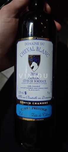 Bordeaux Cadillac-Côtes-de-Bordeaux Domaine Cheval Blanc Prestige 2014