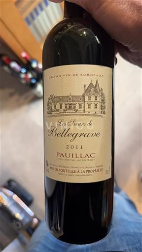 Bordeaux Pauillac Château Belgrave Les Fleurs de Belgrave 2011