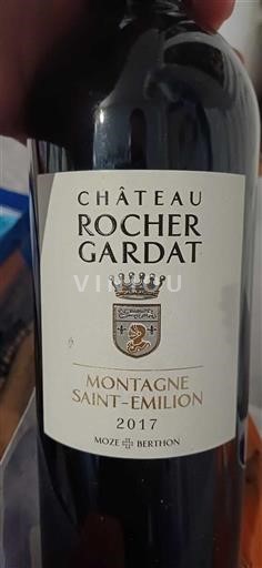 Bordeaux Montagne-saint-émilion Château Rocher Gardat 2017