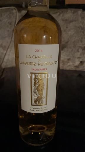 Bordeaux Sauternes Lafaurie-Peyraguey La Chapelle 2014