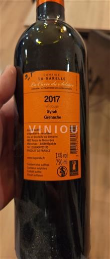 Thung lũng Rhône Ventoux Domaine La Garelle Les Crus des Schistes 2017