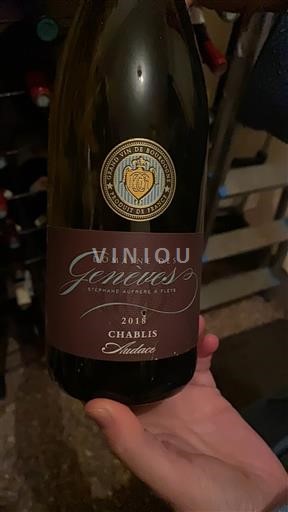 Bourgogne Chablis Domaine S Genevez Audace 2018