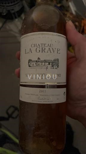Burdeos Sainte-Croix-Du-Mont Château La Grave 2003