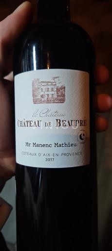 Provence Coteaux d'Aix-en-Provence Château Beaupré 2017