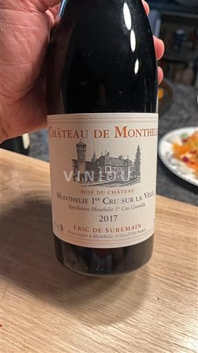 Burgundi Monthélie Premier Cru Château Monthelie Monthelie 1er Cru Sur La Velle 2017